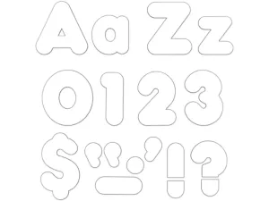 White 4" Punch-Out Letters