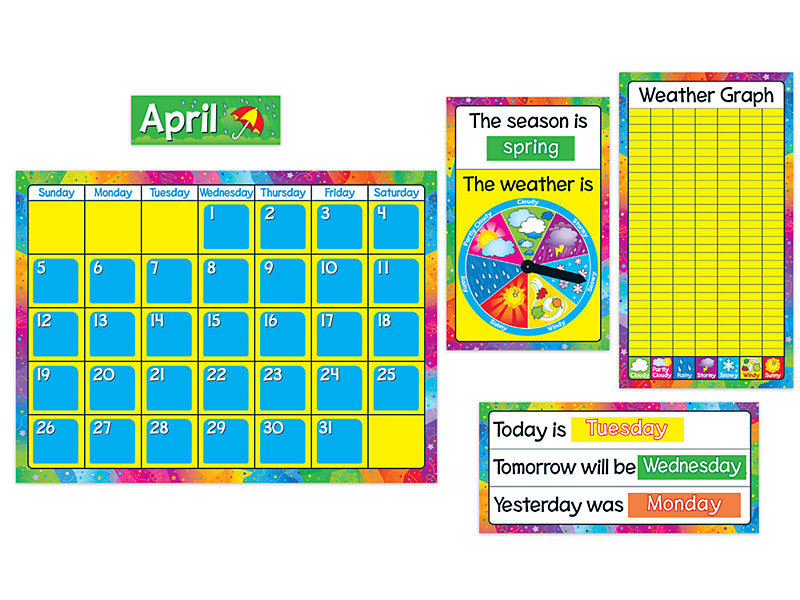 Year Around Calendar Bulletin Board Set at Lakeshore Learning