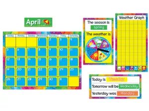 Year Around Calendar Bulletin Board Set