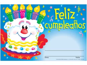 Feliz cumpleaños Birthday Certificates