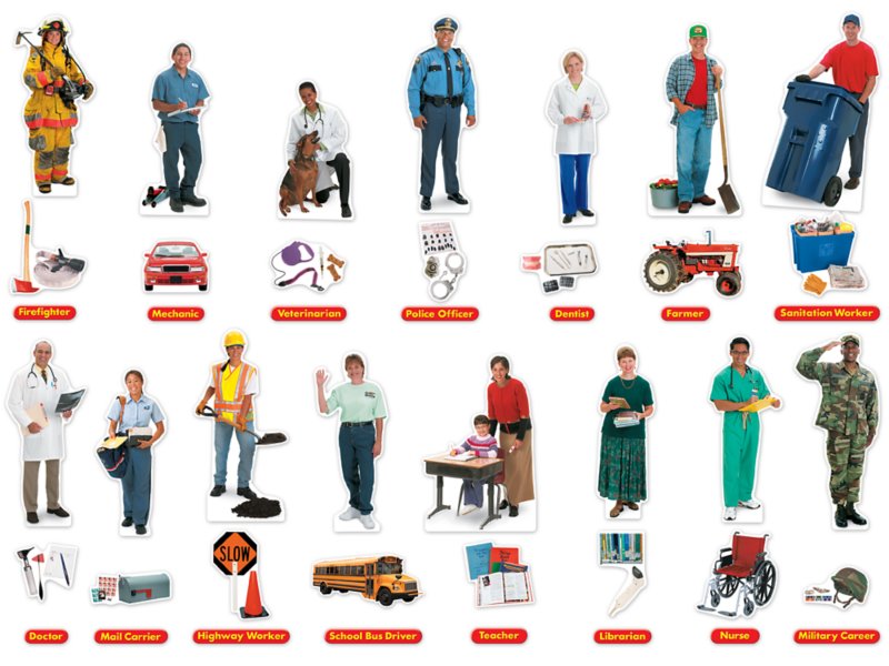 Community Helpers Bulletin Board Set at Lakeshore Learning