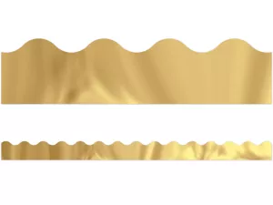 Gold Metallic Scalloped Border