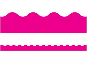 Hot Pink Scalloped Border