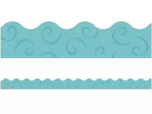 Good to Grow Teal Scalloped Border