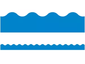 Blue Scalloped Border
