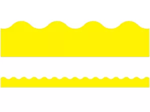 Yellow Scalloped Border