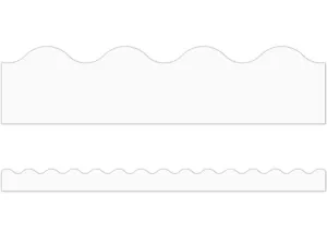 White Scalloped Border