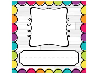 Colorful Dot Picture Nameplates At Lakeshore Learning