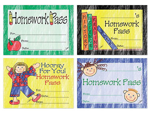 Homework Pass Awards At Lakeshore Learning