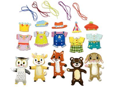 Woodland Friends Lacing Cards