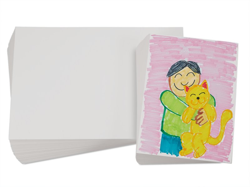 Cartoon A4 Sketchbook For Students - Blank White Paper For Drawing And  Painting, Perfect For Elementary School And Preschool Students - Temu