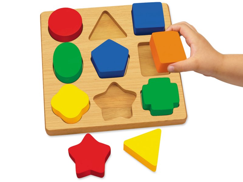 Simple Shapes Puzzle Board at Lakeshore Learning