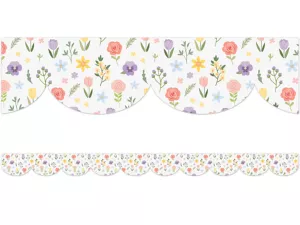 Spring Garden Scalloped Border