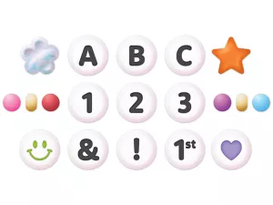 Friendship Beads 3 1/2" Punch-Out Letters