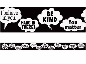 Go Wild Animals Speech Bubble Border