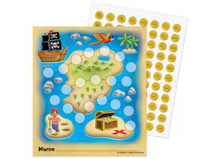 Treasure Hunt Reward Trackers and Stickers