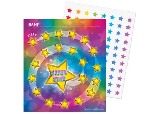 Super Star Reward Trackers with Stickers