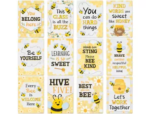 Buzzing Bees Motivational Small Poster Pack