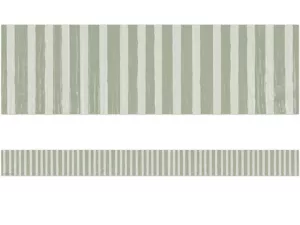 Classroom Cottage Sage Green Striped Border