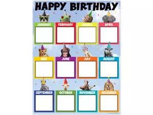 Go Wild Animals Birthday Chart