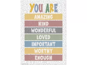 Classroom Cottage You Are Enough Poster