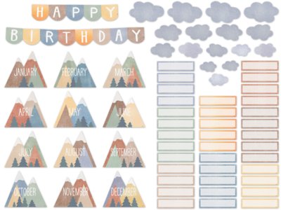 Moving Mountains Birthday Bulletin Board Set&nbsp;- Set 1