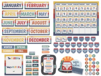 Moving Mountains Calendar Bulletin Board Set
