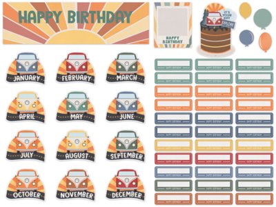 Moving Mountains Birthday Bulletin Board Set&nbsp;- Set 2