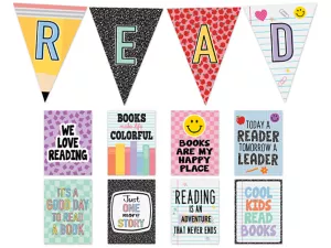 Cool for School Read Bulletin Board Set