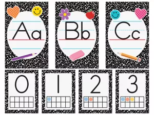 Cool for School Alphabet Card Bulletin Board Set