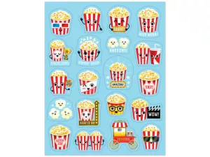 Popcorn Scented Stickers