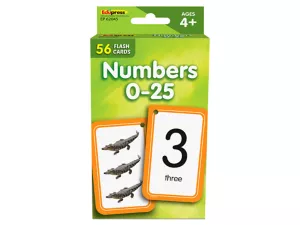 Numbers 0–25 Flash Cards