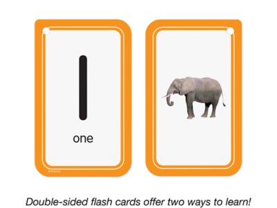 Numbers 0–25 Flash Cards