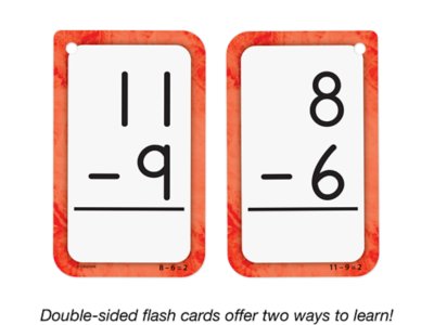 Quick-Sort Subtraction 0–12 Flash Cards