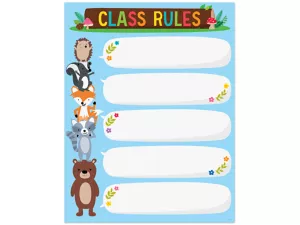 Woodland Friends Classroom Rules Poster