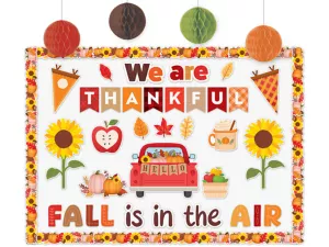 We Are Thankful Fall Bulletin Board Set