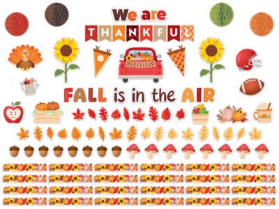 We Are Thankful Fall Bulletin Board Set