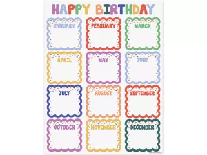 Color Crush Birthday Poster
