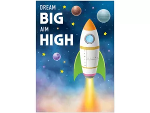 Outer Space Crew Dream Big Poster