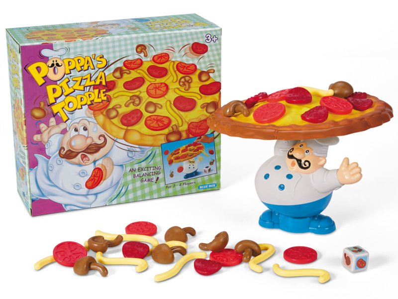 1PC Pizza topple Conjunto de Juego Creativo De Apilamiento Pizza apilamiento para niños 2-4 jugadores 