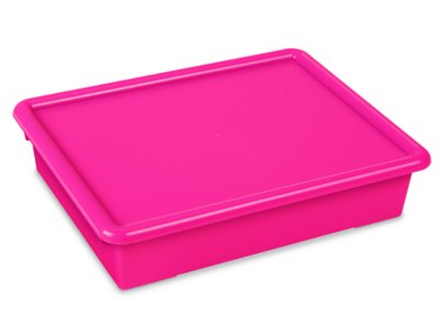 Lid for Neon Heavy-Duty Paper Tray - Bright Pink