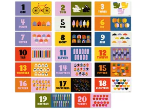 Lisa Congdon Numbers <span style="white-space: nowrap;">1-20</span> Bulletin Board Set