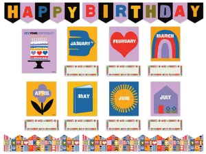 Lisa Congdon Birthday Bulletin Board Set