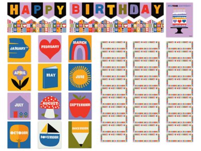 Lisa Congdon Birthday Bulletin Board Set