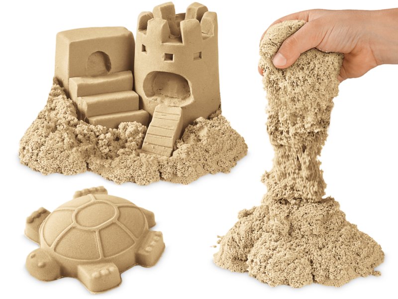 Kinetic Sand Castle 10-Colors 10-Moulds Pack Natural Sensory Moldable Sand  Play 778988266649