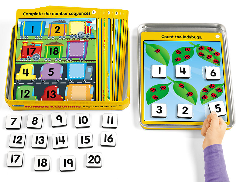 1-8 Numbers • Early Years Magnetic Shapes & Numbers • Set Of 20 