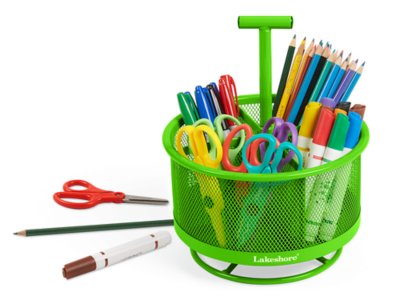Neon Store-It-All Rotating Caddy - Bright Green