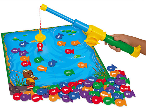 Fun with phonics: magnetic fishing game