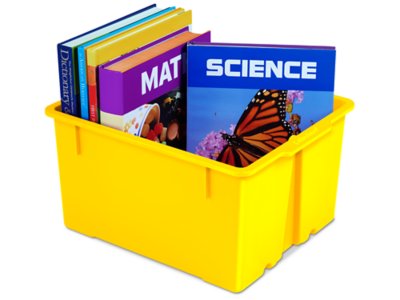 Neon Heavy-Duty Book Bin - Bright Yellow