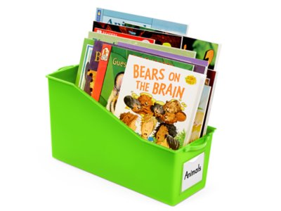 Neon Connect & Store Book Bin Bright Green at Lakeshore Learning